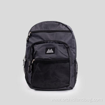 Black gray men's backpack